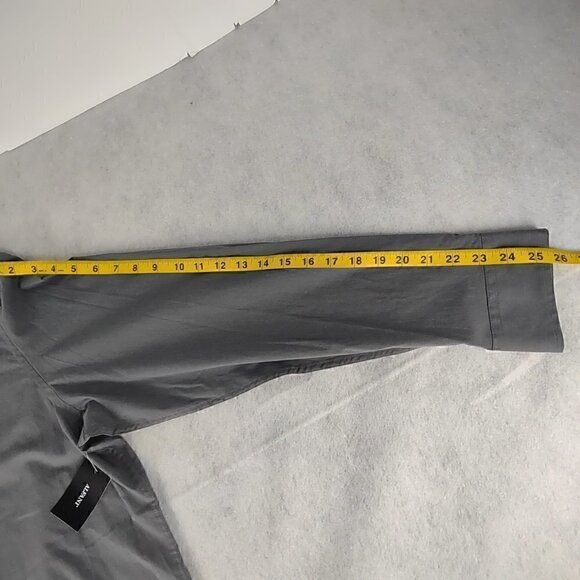 Alfani Men's Gray, Cotton Blend, Button-Up Dress Shirt. Size XL (NWT) - Picture 7 of 13